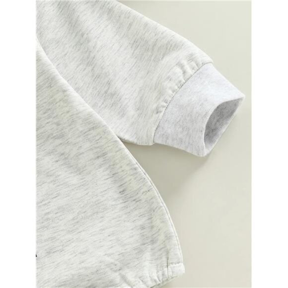 Baby Boy Girl Football Season Romper Sweatshirt Long Sleeve Letters Print One - Picture 5 of 8